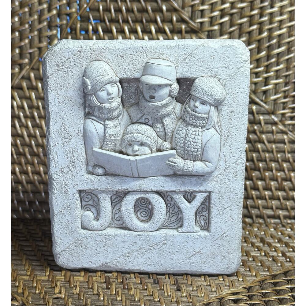 Carruth Studio JOY Christmas Carolers Stone Sculpture 5” 2008 4.5”